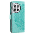 Klapkové puzdro pre OnePlus 12 5G, Mandala, zelený