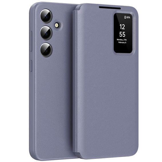 Flipové puzdro pre Samsung Galaxy A56 5G, Smart View Wallet, fialové