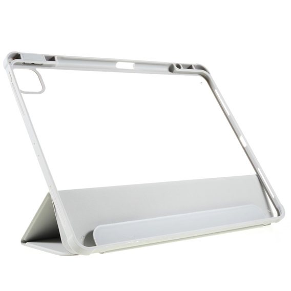 Puzdro pre iPad Pro 12.9" 2022/2021/2020 (6/5/4 gen.), Smartcase Hybrid, so slotom na stylus, sivé