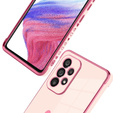 Obal na mobil pre Samsung Galaxy A53 5G, Electro heart, ružové rose gold