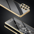 Puzdro pre Samsung Galaxy S23 Plus, Magnetic Dual Glass, zlaté
