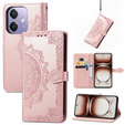 Klapkové puzdro pre Oppo A40 / Oppo A40m, Mandala, ružové rose gold