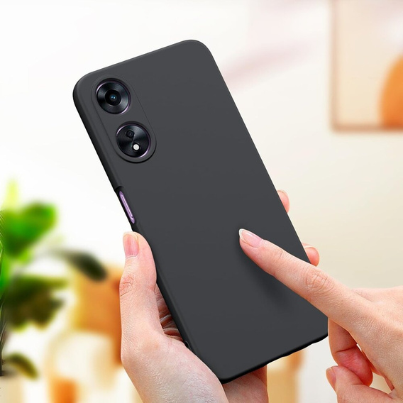 Obal na mobil pre Oppo A38 4G / Oppo A18 4G, Silicone Lite, čierne