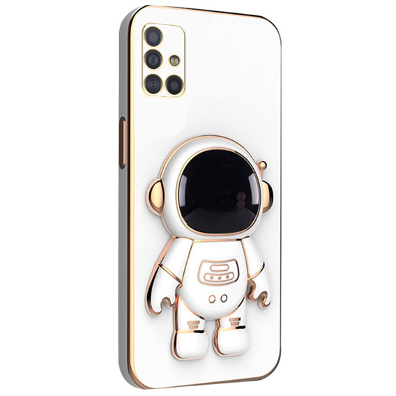 Obal na mobil pre Samsung Galaxy A71, Astronaut, biele