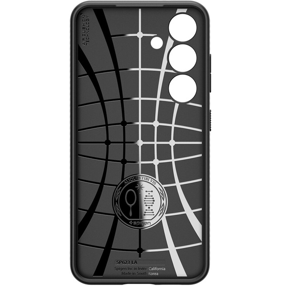 Puzdro Spigen pre Samsung Galaxy S24, Liquid Air, čierne + tvrdené sklo 9H