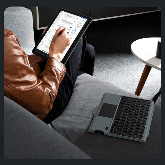 Puzdro + klávesnica Galaxy Tab S9, NILLKIN Bumper Pen Slot, čierne