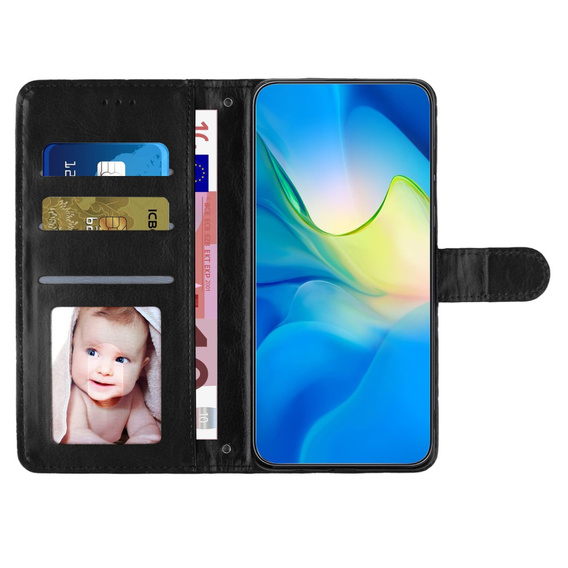 Klapkové puzdro pre Oppo A38 4G / Oppo A18 4G, Wallet, BINFEN COLOR, čierne