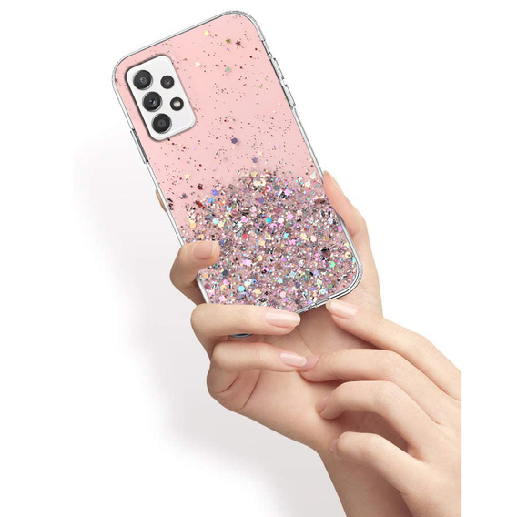 Obal na mobil pre Samsung Galaxy A13 4G, Glittery, ružové