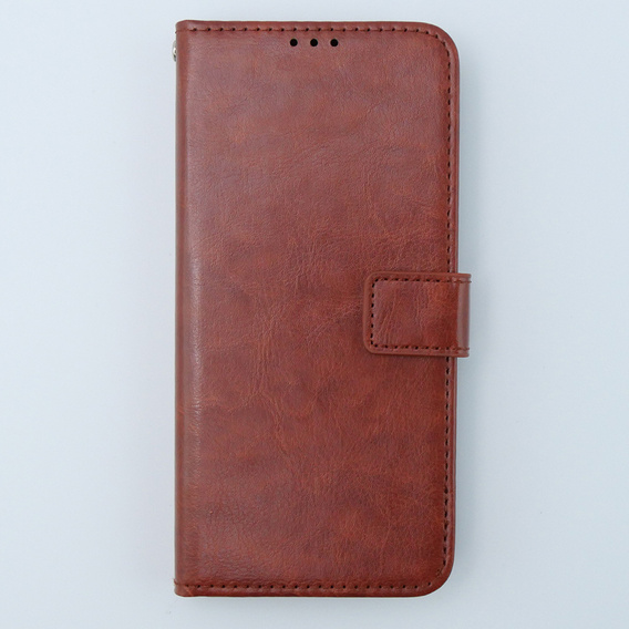 Klapkové puzdro pre Motorola Moto G54 5G, Crazy Horse Wallet, hnedé