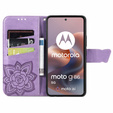 Klapkové puzdro pre Motorola Moto G86 5G, Butterfly, fialové