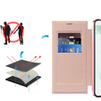 Klapkové puzdro pre Samsung Galaxy S22 Ultra 5G, RFID Wallet MagSafe CamShield, ružové