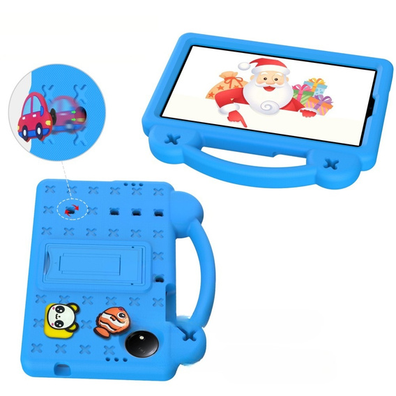 Detské puzdro pre Xiaomi Redmi Pad SE 8.7", Cute Patterns, so stojanom, modré