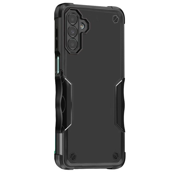 Obrnené puzdro pre Samsung Galaxy A14 4G/5G, Dual-Layer, čierne