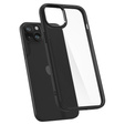 Puzdro Spigen pre iPhone 15, Ultra Hybrid, čierne + tvrdené sklo 9H