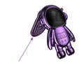 Puzdro pre Samsung Galaxy A15 4G / 5G, Glitter Astronaut, fialové