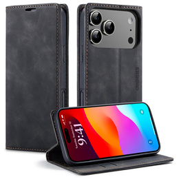 ERBORD Vintage peňaženkové puzdro s chlopňou pre iPhone 17 Pro Max