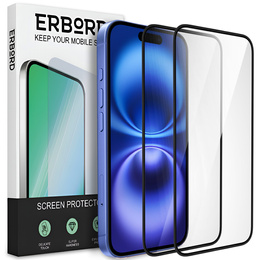 2x keramické hybridné sklo ERBORD pre iPhone 16 Plus