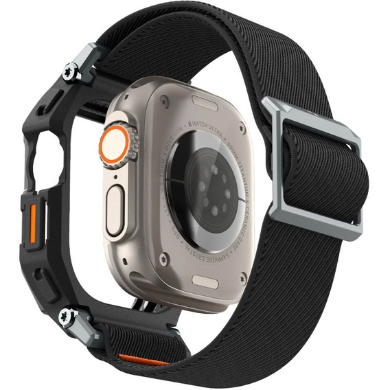 Pasek z etui Spigen do Apple Watch 4/5/6/7/8/SE 44/45mm, Rugged Armor Pro, Szary