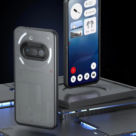 Obal na mobil pre Nothing Phone 3A, Fusion Hybrid, transparentné / čierne