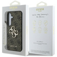 GUESS Obal na mobil pre Samsung Galaxy S25, 4G Big Metal Logo, hnedé