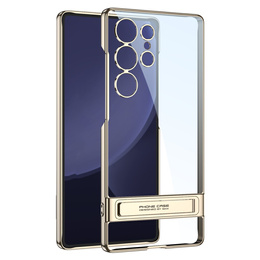 Puzdro pre Samsung Galaxy S25 Ultra, GKK Kickstand Hard Case, zlaté