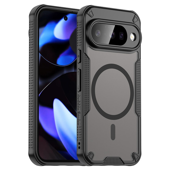 Pancierované puzdro pre Google Pixel 10, pre MagSafe, matné, čierne