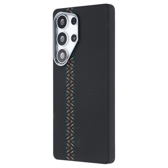 Puzdro pre Samsung S25 Ultra, Carbon Fiber MagSafe, čierne