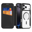 Puzdro Dux Ducis pre iPhone 17 Pro Max, Skin X Pro, s chlopňou, pre MagSafe, čierne