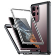 Puzdro pre Samsung Galaxy S22 Ultra, Shockproof, s fóliou, čierne