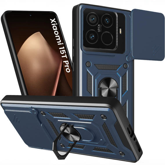 Pancierované puzdro CamShield Slide s krytom fotoaparátu a krúžkom pre Xiaomi 15T Pro