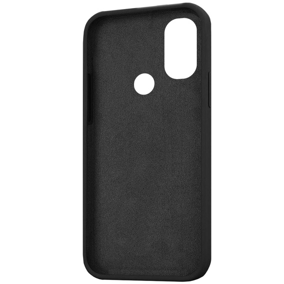 Obal na mobil pre Motorola Moto E40/E30/E20, Silicone Lite, čierne