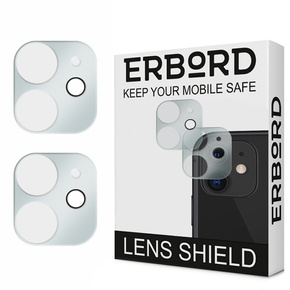 2x tvrdené sklo ERBORD na kameru iPhone 11, priehľadný