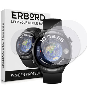 3x ERBORD Hydrogélová fólia pre Huawei Watch 4