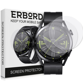 3x ERBORD Hydrogélová fólia pre Huawei Watch GT 3 46mm