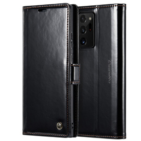 CASEME flipové puzdro pre Samsung Galaxy Note 20 Ultra, Waxy Textured, čierne