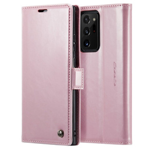 CASEME flipové puzdro pre Samsung Galaxy Note 20 Ultra, Waxy Textured, ružové