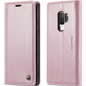 CASEME flipové puzdro pre Samsung Galaxy S9+ Plus, Waxy Textured, ružové