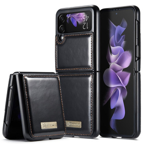 CASEME flipové puzdro pre Samsung Galaxy Z Flip 3, Waxy Textured, čierne