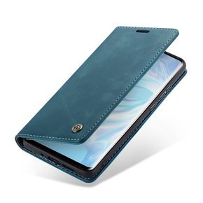 CASEME puzdro pre Huawei P30 Pro, Leather Wallet Case, modré