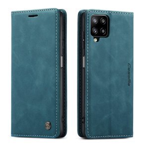 CASEME puzdro pre Samsung Galaxy A12 / M12 / A12 2021, Leather Wallet Case, modré
