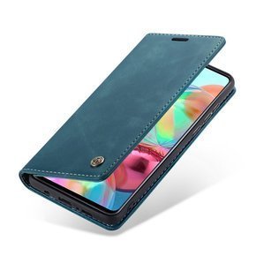 CASEME puzdro pre Samsung Galaxy A71, Leather Wallet Case, zelený