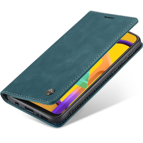 CASEME puzdro pre Samsung Galaxy M21, Leather Wallet Case, modré