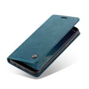 CASEME puzdro pre Samsung Galaxy S8, Leather Wallet Case, modré