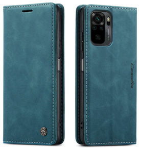 CASEME puzdro pre Xiaomi Czerwonemi Note 10 / 10S, Leather Wallet Case, zelený