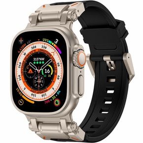 ERBORD ProTech remienok pre Apple Watch 1/2/3/4/5/6/7/8/9/SE/Ultra/Ultra 2 42/44/45/49MM, čierny