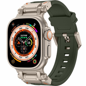 ERBORD ProTech remienok pre Apple Watch 1/2/3/4/5/6/7/8/9/SE/Ultra/Ultra 2 42/44/45/49MM, zelený