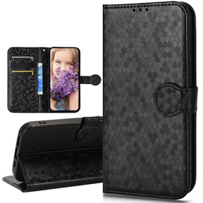 Flipové puzdro pre Infinix Hot 40i, Wallet Rhombus, čierne