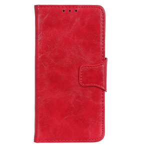 Klapkové puzdro pre Asus Zenfone Max M2 ZB633, Leather Flexi Book, červené