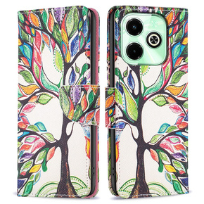 Klapkové puzdro pre Infinix Hot 40i, Wallet, Tree of Life