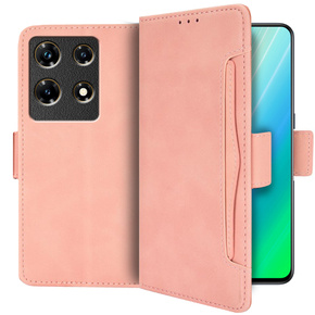 Klapkové puzdro pre Infinix Note 30 5G, Card Slot, ružové